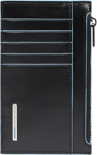 Чехол для кредитных карт Piquadro Blue Square  PP6561B2R/N черный натур.кожа