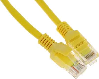 Патч-корд Cablexpert PP12-0.25M/Y, Cat.5e, 0.25 м, UTP, жёлтый