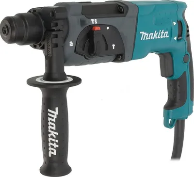 Makita HR2470 Перфоратор SDS+ [HR2470] {780Вт,3реж,2.7Дж,0-4500у\м,2.6кг,чем,зашита уг щеток от пыли}