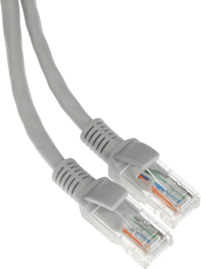 Патч-корд REXANT 18-1001, U/UTP RJ45 Cat.5e, PVC, серый, 0.5 м