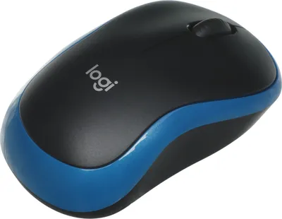 Мышь беспроводная Logitech M185 Blue синяя, оптическая, 1000dpi, 2.4GHz, USB-ресивер Logitech Unifying®, (028852) (910-002632)