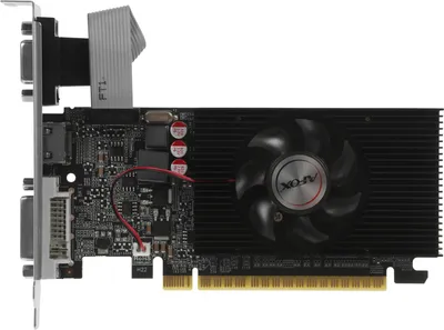 Видеокарта AFOX NVIDIA - GeForce 210, PCI-E 2.0, DDR3 512MB 64bit, 1x VGA, 1x DVI-D, 1x HDMI, max 2560 x 1600, 31Вт, 145мм, AF210-512D3L3-V2