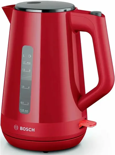 Электрочайник Bosch TWK1M124, 1.7л, 2400Вт, красный