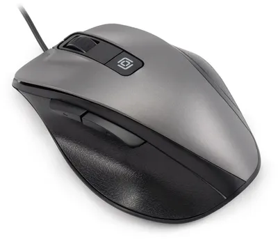 Мышь Оклик 504M черный/серый оптическая 3600dpi silent USB 6but (2004741)