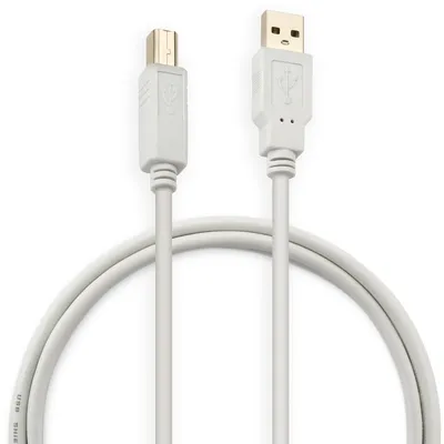 Кабель Buro USB2.0-AM/BM USB A(m) USB B(m) 1.8м серый [USB2.0-AM/BM]
