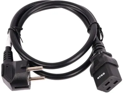 NTSS <NTSS-PC19771> Кабель IEC-320-C19 - розетка 220V  1.8м  Европейский  стандарт, Г-образный