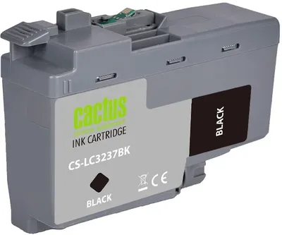 Картридж струйный Cactus CS-LC3237BK, черный, 65 мл, для Brother