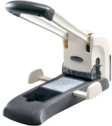 Дырокол Kw-Trio 9546, Lever-Tech HD, до 100 листов, 2 отверстия, серый
