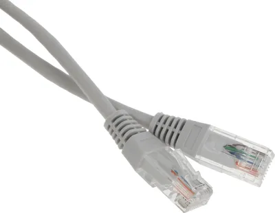 Патч-корд LANMASTER - TWT, UTP, кат. 5e, 2 x RJ-45, RJ-45 - RJ-45, ПВХ, серый, 1 м, с заливными колпачками, TWT-45-45-1.0-GY
