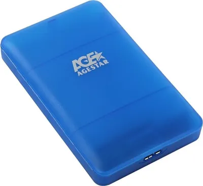 <079288> Внешний контейнер USB3.0 -> SATA 2.5", AgeStar 3UBCP3, пластик, синий [3UBCP3 (BLUE)]