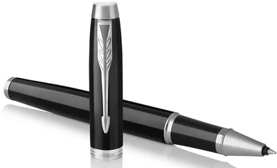 Ручка роллер Parker IM Core T321 (1931658) Black CT F черные чернила подар.кор.