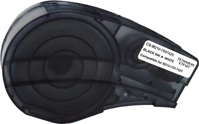 Картридж ленточный Cactus CS-M210-7507425, черный/белый, 19.1 мм, 6.4 м