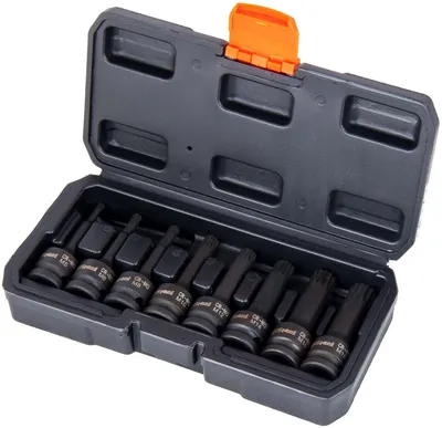 Набор торцевых головок AV STEEL AV-726408, 8 предметов, 1/2", CrMo
