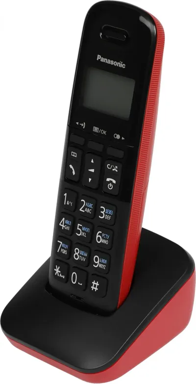 DECT-телефон Panasonic KX-TGB610RUR, красный, 40 мелодий, справочник 120 зап.