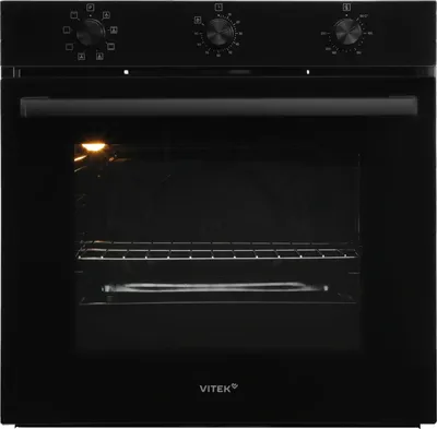 Духовой шкаф Vitek VEO 6380 BG, электрический, 68л, черное стекло