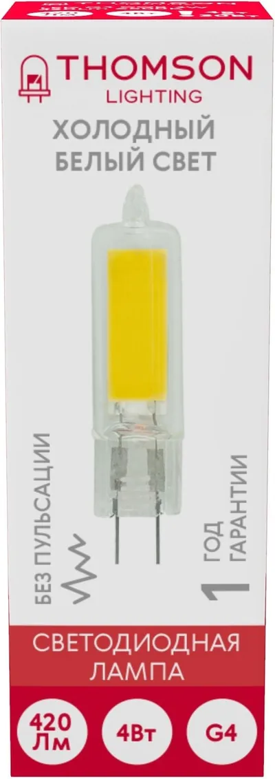 Лампа светодиодная Thomson TH-B4219, 4Вт, G4, 220В