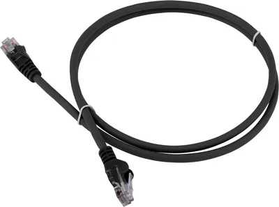 LAN-PC45/U5E-1.0-BK Шнур коммутационный Lanmaster кат. 5е неэкр. UTP RJ45/RJ45 d 051 1м LSZH AWG24 чёрный