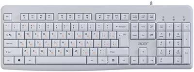 Клавиатура Acer ZL.KBDEE.01S, мембранная, проводная, USB