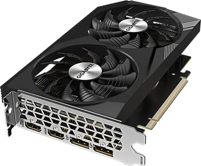 Видеокарта Gigabyte NVIDIA - GeForce RTX 3050 WindForce OC, PCI-E 4.0 16x, GDDR6 8GB 128bit, 2x HDMI, 2x DP, max 7680 x 4320 (8K), 198мм, Full Height, GV-N3050WF2OCV2-8GD