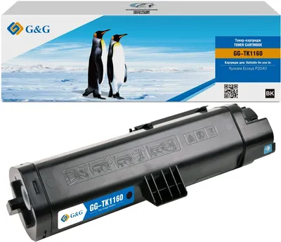 Картридж лазерный G&G GG-TK1160, для Kyocera Ecosys P2040, черный, 7200 стр.