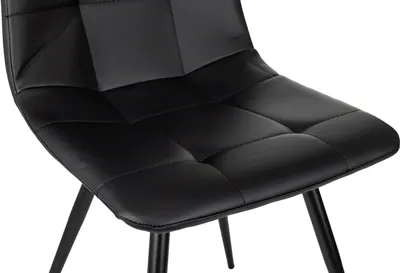 Стул Бюрократ CH-K1_1/BLACK-PU_4, комплект 4 шт, экокожа