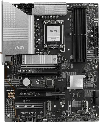 Материнская плата MSI PRO Z890-S WIFI6E, LGA1851, 4xDDR5, 3xM.2, ATX
