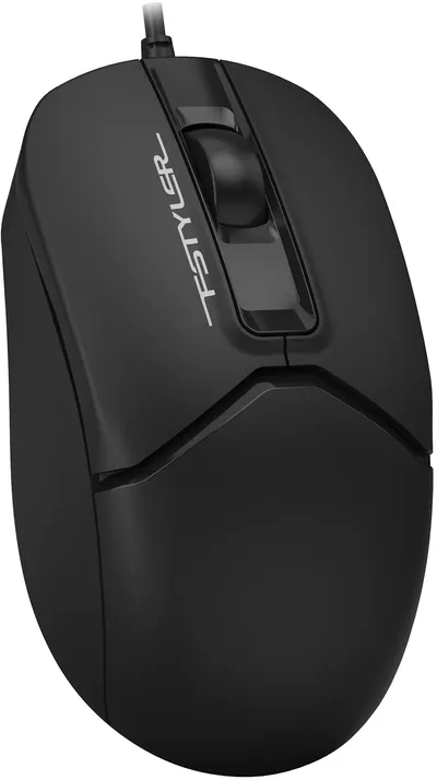 Мышь A4Tech FM12S BLACK, оптическая, 1200dpi, USB, проводная, черная
