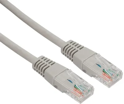 Rexant (18-8004) Шнур коммутационный, патч-корд U/UTP RJ45-RJ45, CAT 5e,  LSZH серый, 1,5м