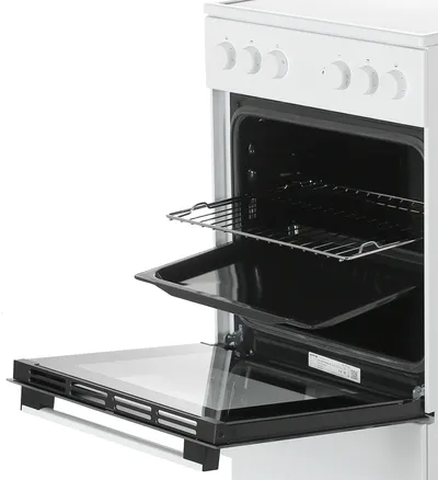 Плита электрическая Gorenje GEC5A12WG-B белый, конфорок 4 электрических, духовка 68 л, 50 см x 85 см x 59.4 см (без крышки)