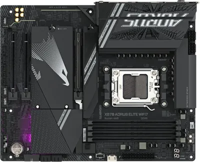 Материнская плата Gigabyte X870 A ELITE WIFI7, AM5, 4xDDR5, 4xM.2, 2.5Gb LAN, ATX