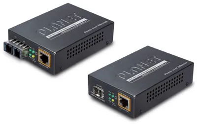 Медиаконвертер Planet GTP-805A, 1xGbE RJ45 PoE to SFP