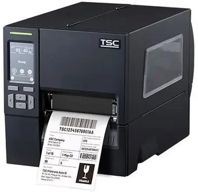 Принтер этикеток TSC - MB241T, 203 dpi, термотрансферная печать, ROM 256MB, RAM 256MB, ширина носителя 108мм, скорость печати 304мм/с, Wi-Fi, USB, RS-232, RJ-45, Bluetooth, цвет чёрный, MB241T-A001-0202