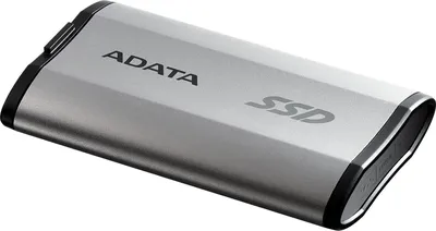Твердотельный накопитель/ ADATA External SSD SD810, 2000GB, Type-C, USB 3.2 Gen2х2, up to R/W 2000/2000 MB/s, 72.7x44x12.2mm, Silver (5 лет)