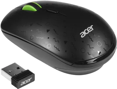 Мышь компьютерная/ Беспроводная мышь ACER OMR307 оптическая (1600dpi) беспроводная black