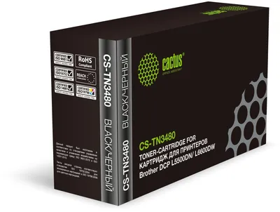 Лазерный картридж CACTUS CS-TN3480, черный, для Brother DCP L5500DN/L6600DW, 8000 стр.