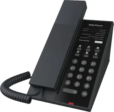Отельный SIP-Телефон Fanvil H602W, 2 SIP-акк., БП в комп., 1x100 Mbps, Wi-Fi 6, 6 прог. клав., монтаж на стену