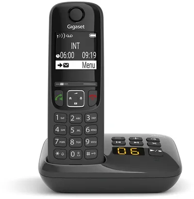 DECT-телефон Gigaset S30852-H2836-M201, AS690A, черный, автоответчик