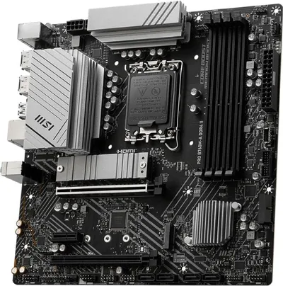 Материнская плата MSI PRO B760M-A DDR4 II, LGA1700, Intel B760, 4xDDR4, 4xSATA, 2xM.2, 1xPCIe 4.0 x16, DisplayPort, HDMI, 1x2.5Gb LAN, 3x3.5 мм, 7.1, microATX