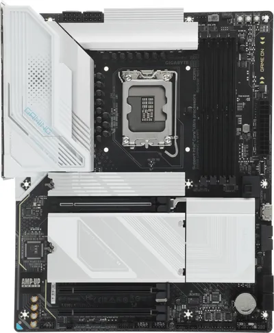 Материнская плата Gigabyte - Z890 GAMING X WIFI7, ATX, Intel Z890, 1xLGA 1851, 4xDDR5 до 256ГБ, 1x2.5GbE, audio, M.2, Wi-Fi, Bluetooth, HDMI, DP, 4xSATA, 4xUSB2.0, 5xUSB3.2, Z890 GAMING X WIFI7
