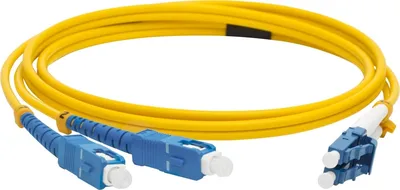 Патч-корд оптический Lanmaster LAN-2LC-2SC/SU-1.0, LC-SC, OS2, 1м, LSZH