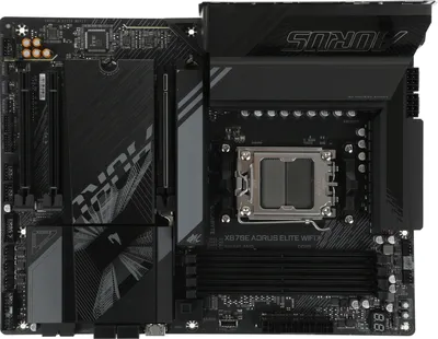 Материнская плата GIGABYTE X870E AORUS ELITE WIFI7, AM5, X870, 4*DDR5,  4*SATA, 4*M.2, 7*USB 3.2, 2*USB 2.0, 2*Type-C, 3*PCIx16, HDMI, ATX