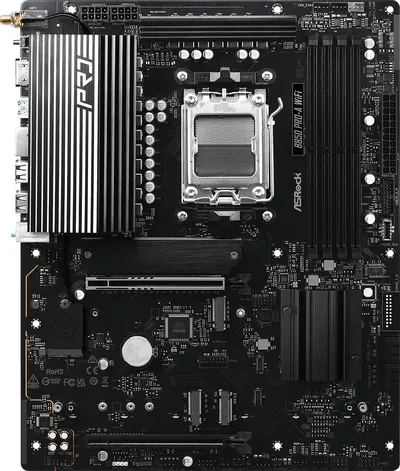 Материнская плата ASRock B850 PRO-A WIFI, AM5, DDR5, Wi-Fi 6E, ATX