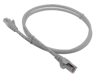 Патч-корд Lanmaster LAN-PC45/S5E-1.0-GY, Cat.5e F/UTP, 1м, LSZH, серый