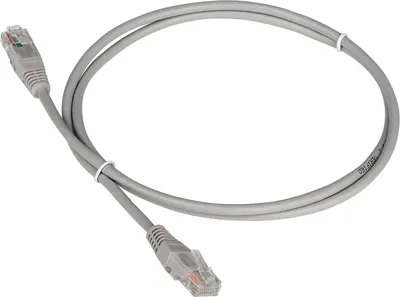 Патч-корд LANMASTER - TWT, UTP, кат. 5e, 2 x RJ-45, RJ-45 - RJ-45, ПВХ, серый, 50 м, с заливными колпачками, TWT-45-45-50-GY