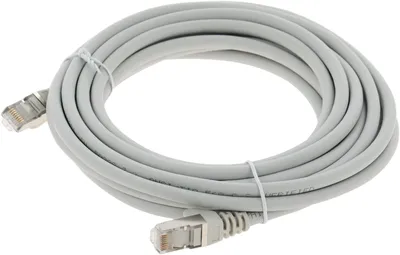 Патч-корд LANMASTER - LAN-PC45, FTP, кат. 6a, 2 x RJ-45, RJ-45 - RJ-45, LSZH, серый, 5 м, LAN-PC45/S6A-5.0-GY