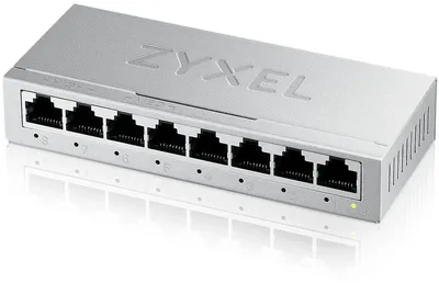 Коммутатор Zyxel GS-108BV5-EU0101F, неуправляемый, 8×1GbE, настольный