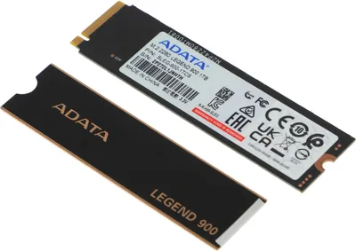 Диск SSD ADATA - LEGEND 900 with Heat Sink, игровой, M.2 2280, 1 ТБ, PCIe 4.0 NVMe x4, speed write-4700МБ/с read-7000МБ/с, SLEG-900-1TCS