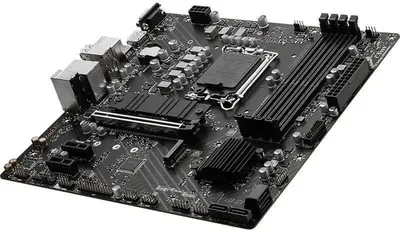 Материнская плата MSI - PRO B760M-P DDR4, mATX, Intel B760, 1xLGA 1700, 4xDDR4 до 128ГБ, 1x1GbE, audio, M.2, VGA, HDMI, DP, 2xPS/2, 4xSATA, 4xUSB2.0, 1xUSB3.2, 1xUSB3.2 Type C, PRO B760M-P DDR4