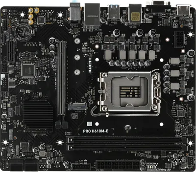 Материнская плата/ MB MSI INTEL H610 s1700, 2xDDR5(96GB), D-SUB/HDMI 1.4, 1xPCIe 4.0x16, 1xPCIe 3.0, 1xLAN, 4xSATA 6Gb/s, 1xM.2, 2xUSB 3.2, 4xUSB 2.0, 1xPS/2, mATX