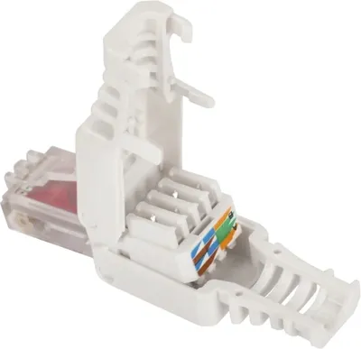 Коннектор полевой Lanmaster LAN-TMP-U6-WH, RJ45 8P8C, неэкранированный, кат.6